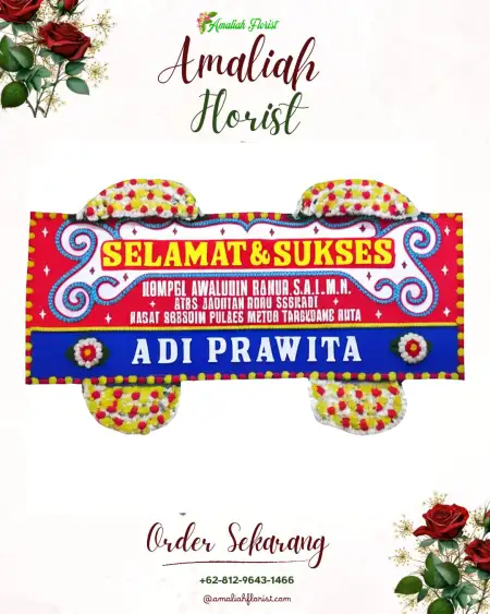 Papan Bunga Ucapan Selamat Srikayangan